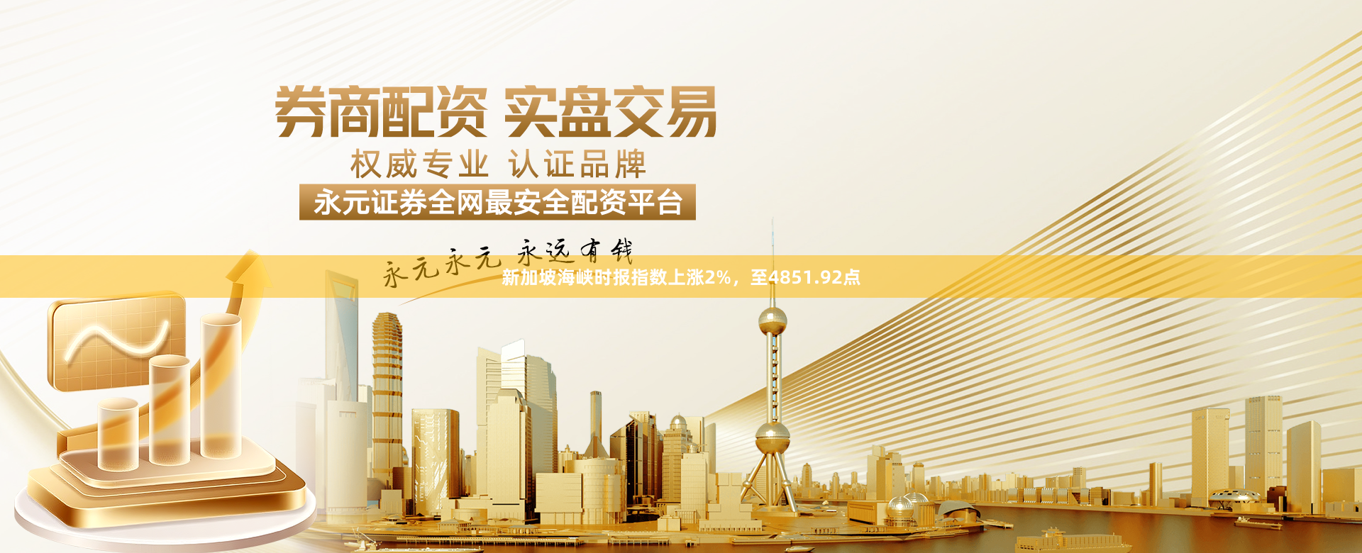 新加坡海峡时报指数上涨2%，至4851.92点